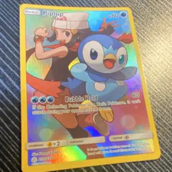 Pokemon TCG Piplup 239/236 Cosmic Eclipse Secret Rare Full Art Holo EN 2019 - Image 3
