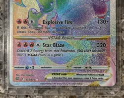 Pokemon Charizard VSTAR Secret Rare Rainbow Brilliant Stars 280 HP Holo V VMAX G - Image 4
