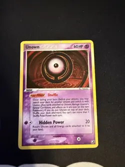 Pokemon TCG Unown Unseen Forces O/28 Holo Rare - Image 1