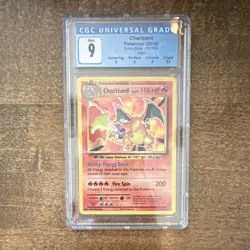 POKEMON TCG - 2016 EVOLUTIONS CHARIZARD HOLO RARE 11/108 CGC 9 GRADED - Image 1