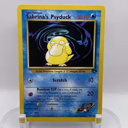 Sabrina's Psyduck 99/132 Gym Challenge LP Common WOTC Pokemon TCG Vintage Single - Image 1