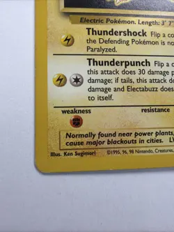Base Set Pokemon TCG Electabuzz, 20/102, Non Holo Rare - Image 3