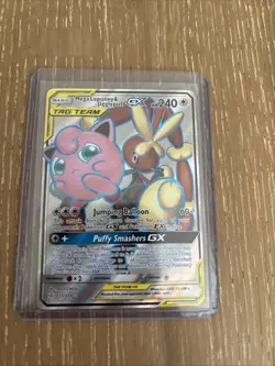 Pokemon TCG Holo Ultra Rare Full Art Jiggly Puff And Mega Lopunny GX - Image 1