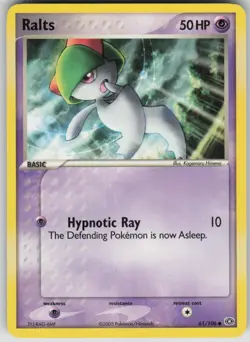 Pokemon TCG Ralts Common Emerald 61/106 - Image 1