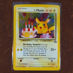 Wizards of the Coast Birthday Pikachu Wotc Promo Holo Promo 50HP 24/53 EN 2000 - Image 1