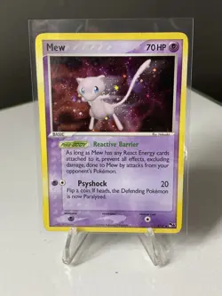 2006 Pokemon TCG - Mew 4/17 - POP Series - Holo Rare MP SWIRL - Image 1