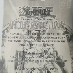 READ - 3 Blister Packs Yu-Gi-Oh! ANCIENT SANCTUARY Yugioh SEALED, Damaged - Image 3
