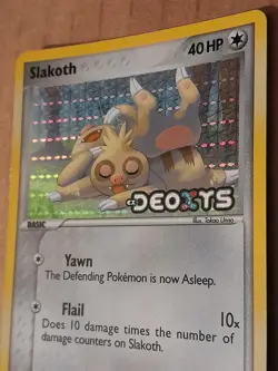 Pokemon Slakoth 73/107 Deoxys Reverse Holo Rare LP See Pictures - Image 2