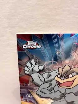 MACHAMP #68 2000 TOPPS CHROME POKEMON TV ANIMATION - Image 2