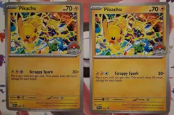 FLASH SALE! 2 2025 Pokemon World Championship Pikachu black star Promos #225 NM - Image 1