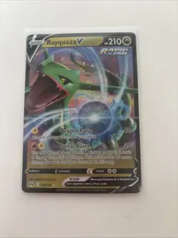 Rayquaza V 100/159 Ultra Rare Holo SWSH: Crown Zenith Pokemon TCG NM 2023 - Image 1