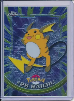 2000 TOPPS CHROME POKEMON T.V. #26 RAICHU - Image 1