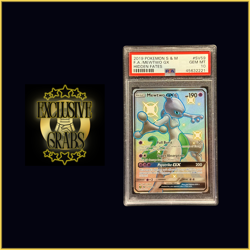 2019 Pokemon Sun Moon Mewtwo GX Hidden Fates Full Art #SV59 PSA 10 GEM MINT - Image 1