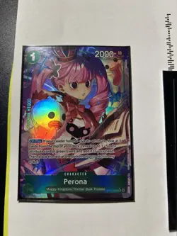 Bandai Perona Alternate Art Foil Super Rare OP12-034 Legacy Master 2000 Power - Image 1
