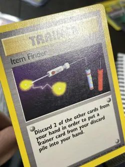 Pokemon TCG Item Finder 74/102 Base Set Unlimited LP Trainer Card WOTC 1999 - Image 2