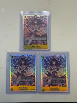 (3x) Nico Robin EB03-055 SR Extra Booster Heroines Edition One Piece Card - Image 1