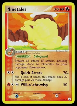 Pokemon Card - Ninetales Hidden Legends 22/101 Rare - Image 1