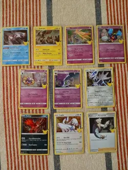 Pokemon TCG Celebrations 25th Anniversary Holo Card Lot ×10 (No Duplicates) - Image 1