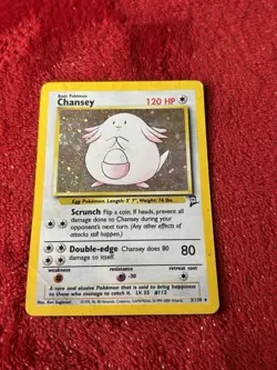 Chansey 003/130 Base Set 2 Holo Wotc Pokemon Card Hp - Image 1