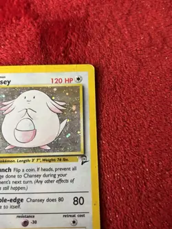 Chansey 003/130 Base Set 2 Holo Wotc Pokemon Card Hp - Image 2
