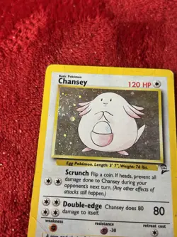 Chansey 003/130 Base Set 2 Holo Wotc Pokemon Card Hp - Image 3