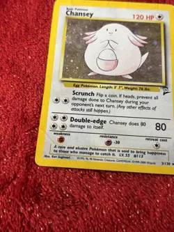 Chansey 003/130 Base Set 2 Holo Wotc Pokemon Card Hp - Image 4