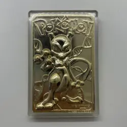 Mewtwo Burger King 23k Gold Plated Pokemon Card 1999 Nintendo - Image 1