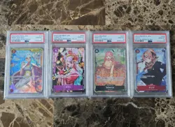 Bandai One Piece Card Game PSA 10 Holo Alt Art Lot 4 Vivi Yamato Rebecca Sanji - Image 1