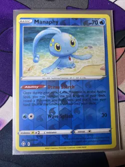 Pokemon TCG Shining Fates Reverse Holo Manaphy 024/072 - Image 1