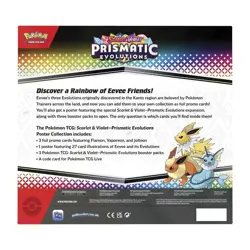 Pokemon TCG SV8.5 PRISMATIC EVOLUTIONS Poster Collection Box FACTORY SEALED - Image 4