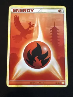 Pokemon TCG - Ho-Oh Fire Energy - HeartGold SoulSilver #116 - LP/MP - Image 1