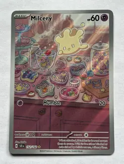 Milcery 152/142 Illustration Rare IR Pokemon TCG Sv07: Stellar Crown Holo - Image 1