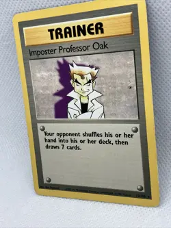 Pokemon TCG Imposter Professor Oak Base Set 73/102 Regular Unlimited Rare - Image 2