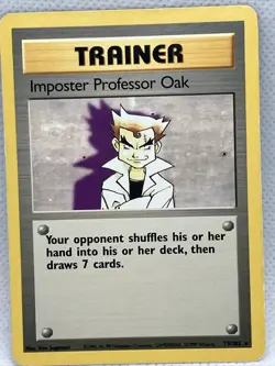 Pokemon TCG Imposter Professor Oak Base Set 73/102 Regular Unlimited Rare - Image 4