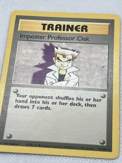 Pokemon TCG Imposter Professor Oak Base Set 73/102 Regular Unlimited Rare - Image 5