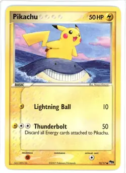 Pikachu 12/17 POP Series 5 Promo Pokemon Card - Image 1