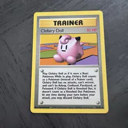 Clefairy Doll Rare #070/102 Pokemon TCG Base Set Unlimited LP Lightly Played - Image 1