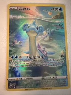Lapras GG05/GG70 Holo Crown Zenith Galarian Gallery Pokemon LP - Image 2