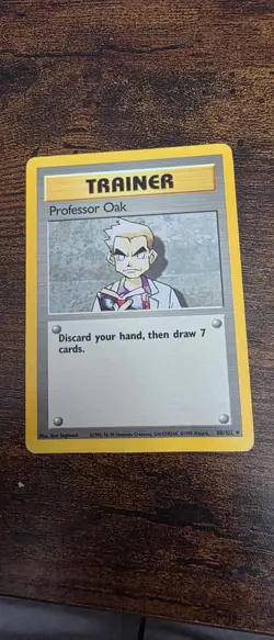 Professor Oak 116/130 Uncommon Base Set 2 Pokemon Lightly Played - Image 1