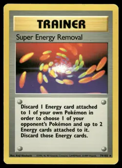 Super Energy Removal 79 LIGHTLY PLAYED Base Set Unlimited 102 Pokemon - Image 2