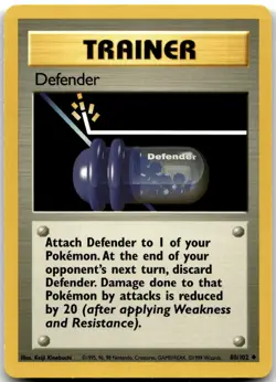 Defender 80/102 Uncommon Base Set Pokemon Unlimted Lightly Played - Image 1