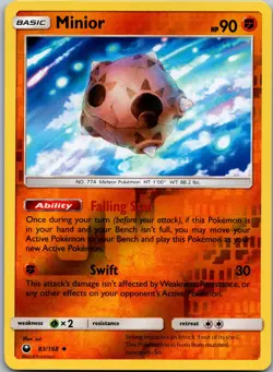 POKEMON MINIOR 83/168 UNCOMMON REVERSE HOLO CELESTIAL STORM NM/M - Image 1