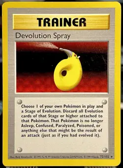 Pokemon TCG - Devolution Spray - 72/102 - Rare - Base Set Unlimited LP 🔥 - Image 1
