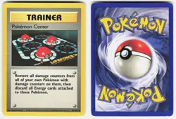 Pokemon Center 85/102 Uncommon Base Set Unlimited Pokemon Lightly Played - Image 1