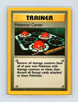 Pokemon Center 85/102 Uncommon Base Set Unlimited Pokemon Lightly Played - Image 1
