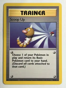 Pokemon TCG Scoop Up Trainer Base Set Rare 078/102 Regular English - Image 1