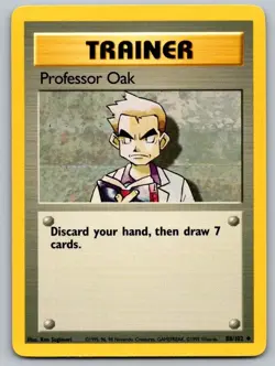 Professor Oak 88/102 Uncommon Base Set Unlimited Pokemon Lightly Played - Image 1