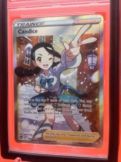 🔥 Pokemon TCG - Candice Full Art Trainer - Silver Tempest - PSA 10 w/ Guard ⁉ - Image 2