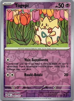 Carte Pokemon Togepi 083/197 Reverse - 2023 - Image 1