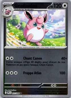 Carte Pokemon Grodoudou 077/094 Reverse 2025 - Image 1